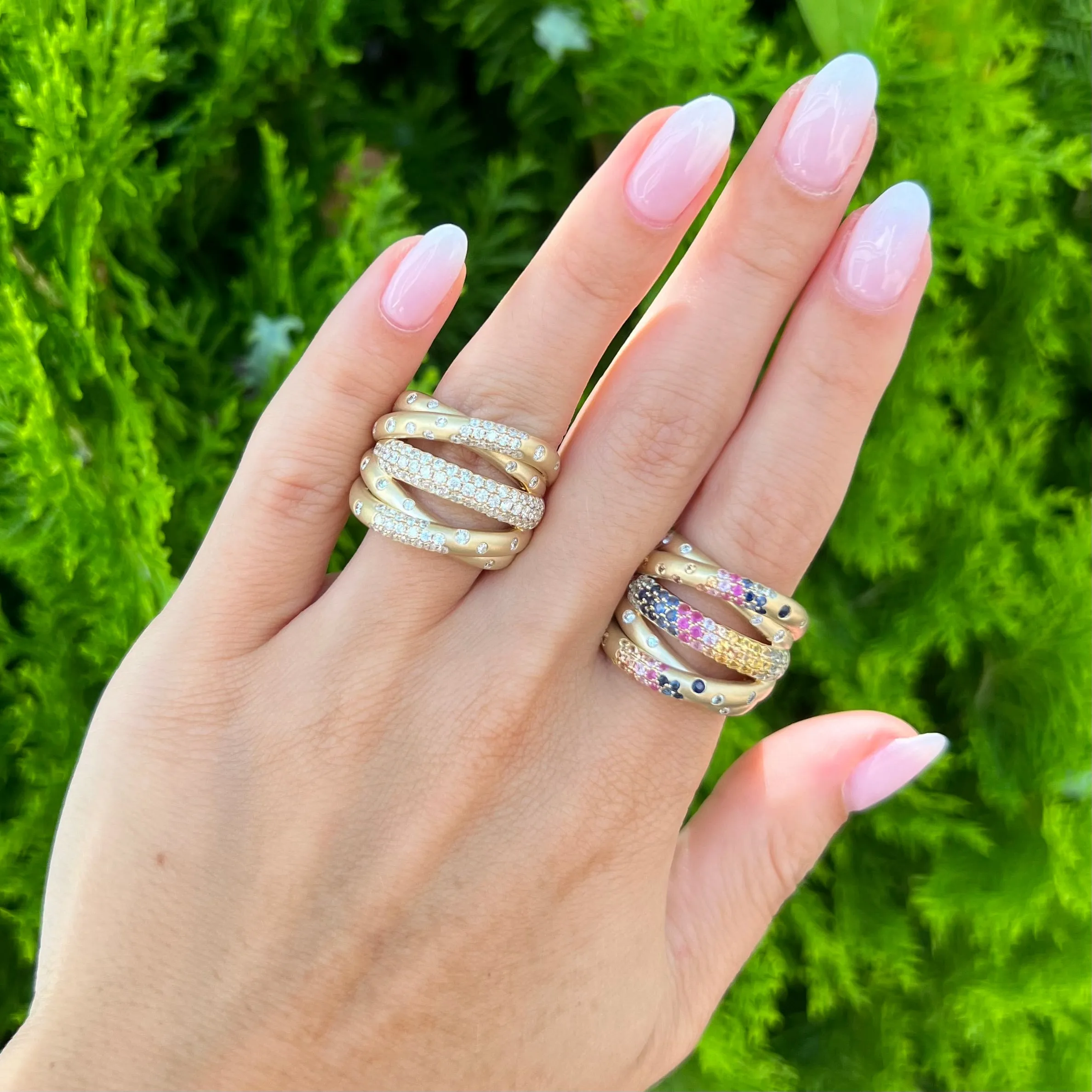 14K GOLD DIAMOND GIGI RING