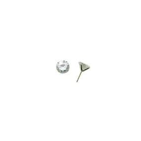14kt Yellow Gold 2.65 ct Cubic Zirconia  Round Earrings