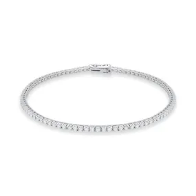 18ct White Gold 0.93ct Diamond Tennis Bracelet