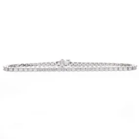 3.27ct 14k White Gold Tennis Bracelet