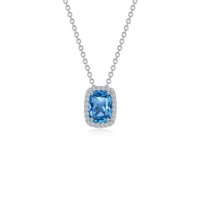 4.26 CTW Halo Cushion-Cut Necklace N0339BTP20