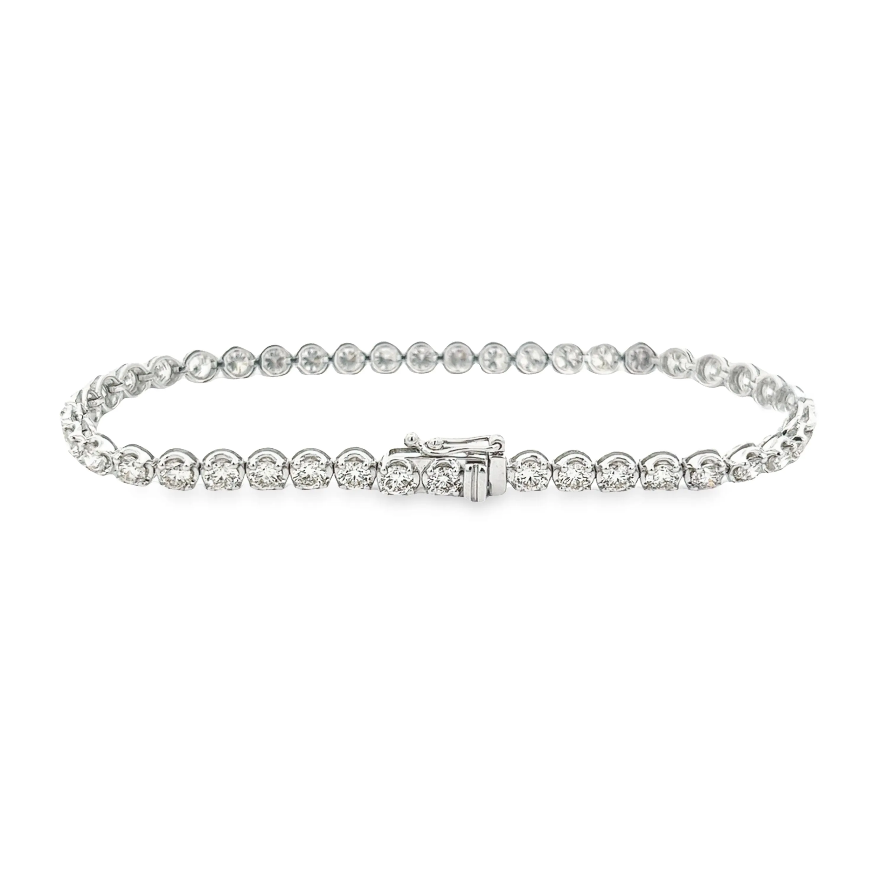 5.07ct 14k White Gold Diamond Bracelet