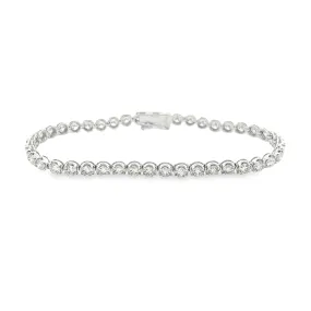 5.07ct 14k White Gold Diamond Bracelet