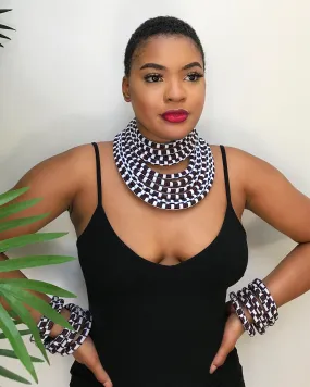 Abasi Set of 2 African Print Choker Rope