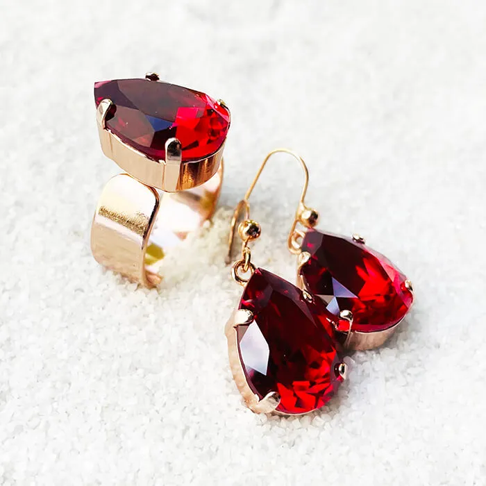 Amelie Red Ring