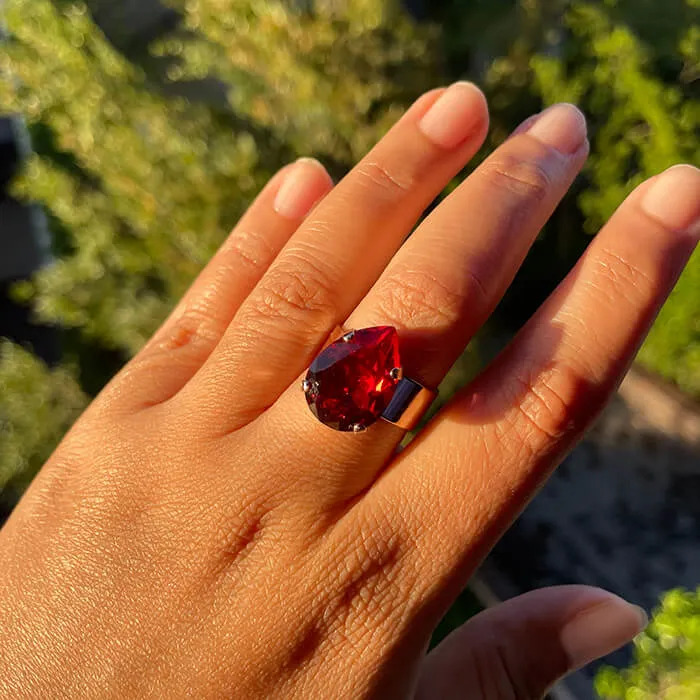 Amelie Red Ring