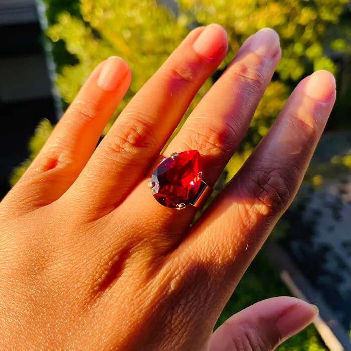 Amelie Red Ring