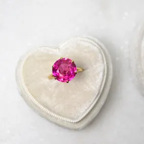 Antique Pink Sapphire and Gold Ring