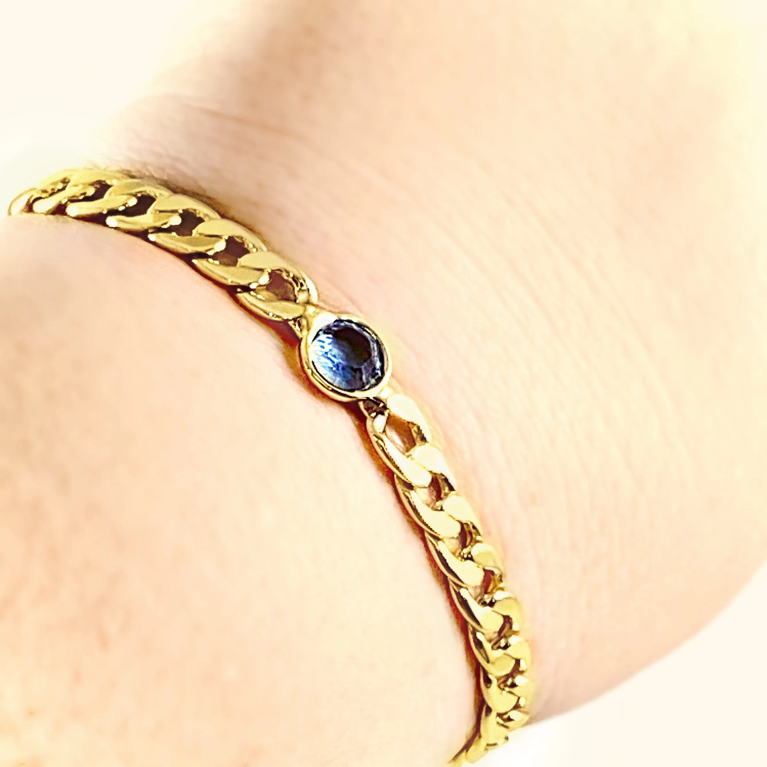 Aquamarine Crystal Elegant Bracelet, Dewdrop - Sorrelli