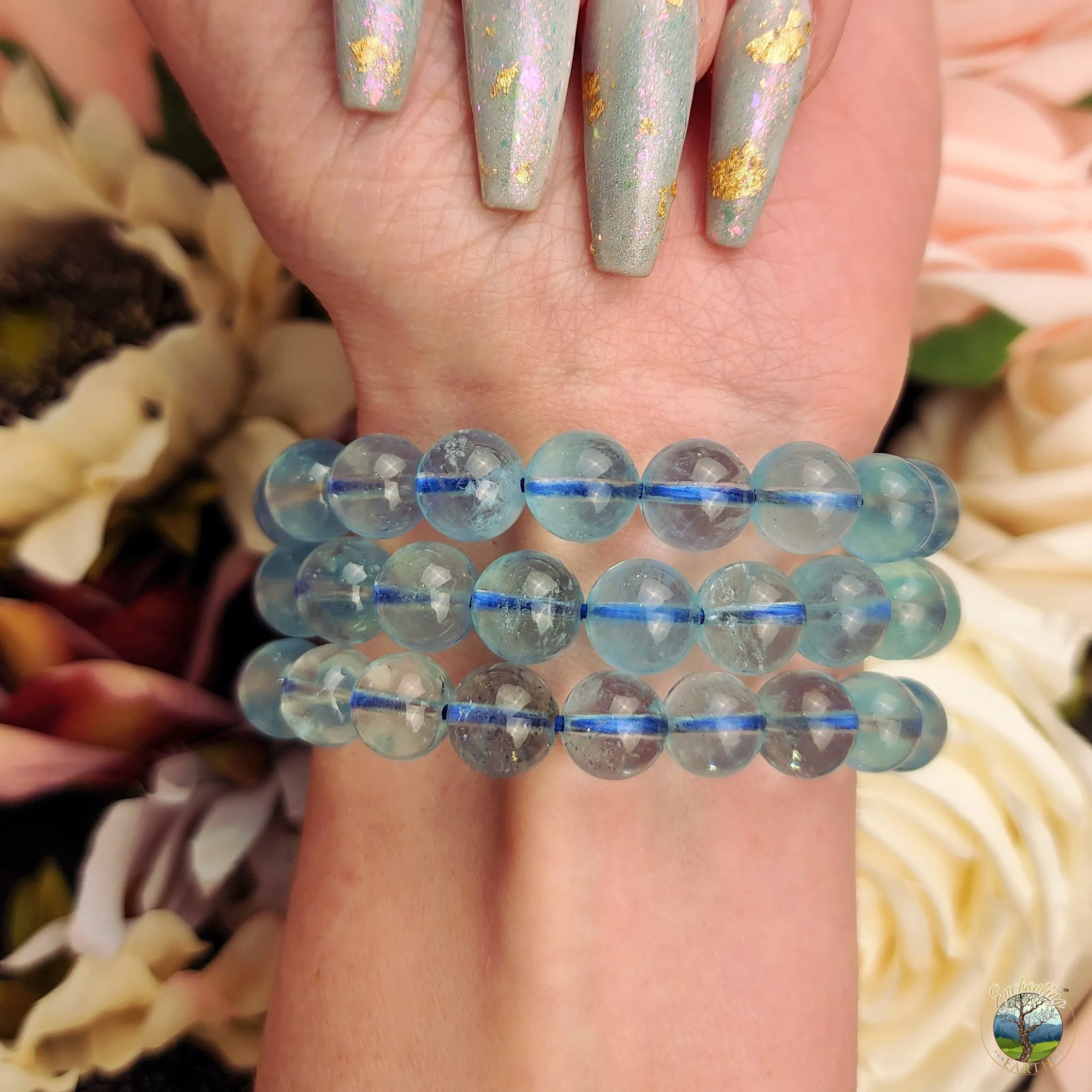 Aquamarine (Extra AAA Grade) Bracelet for Calm Communication