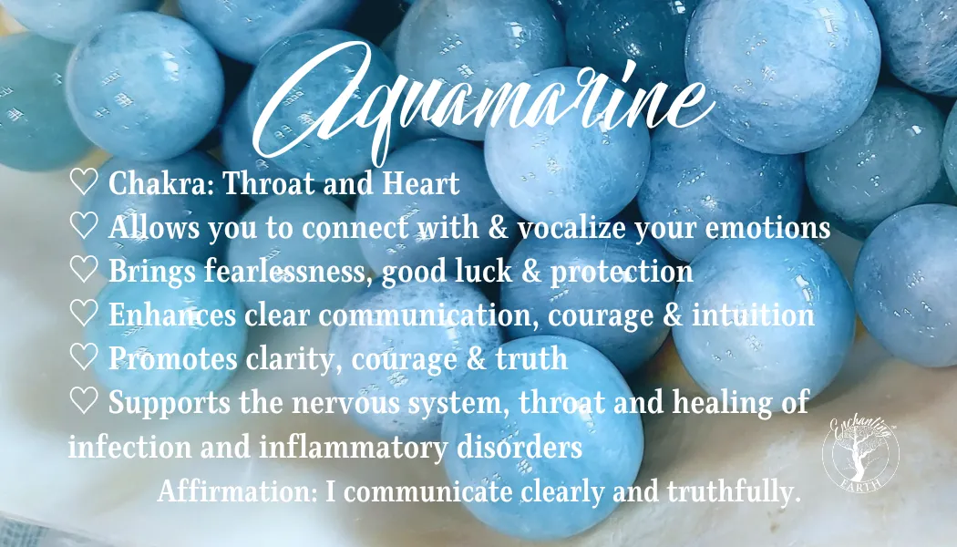 Aquamarine Waterfall Bracelet (Gem Grade) for Calm Communication