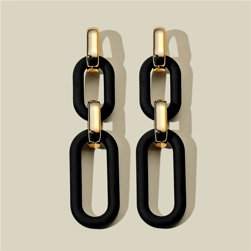 Black Statement Earrings