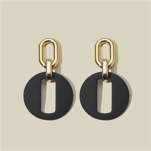 Black Statement Earrings