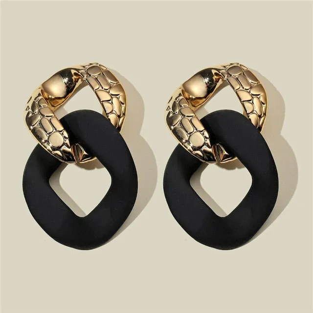 Black Statement Earrings