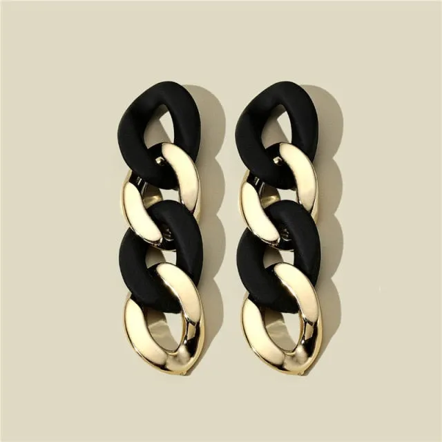 Black Statement Earrings