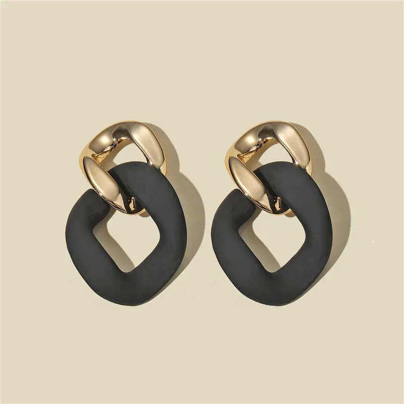 Black Statement Earrings