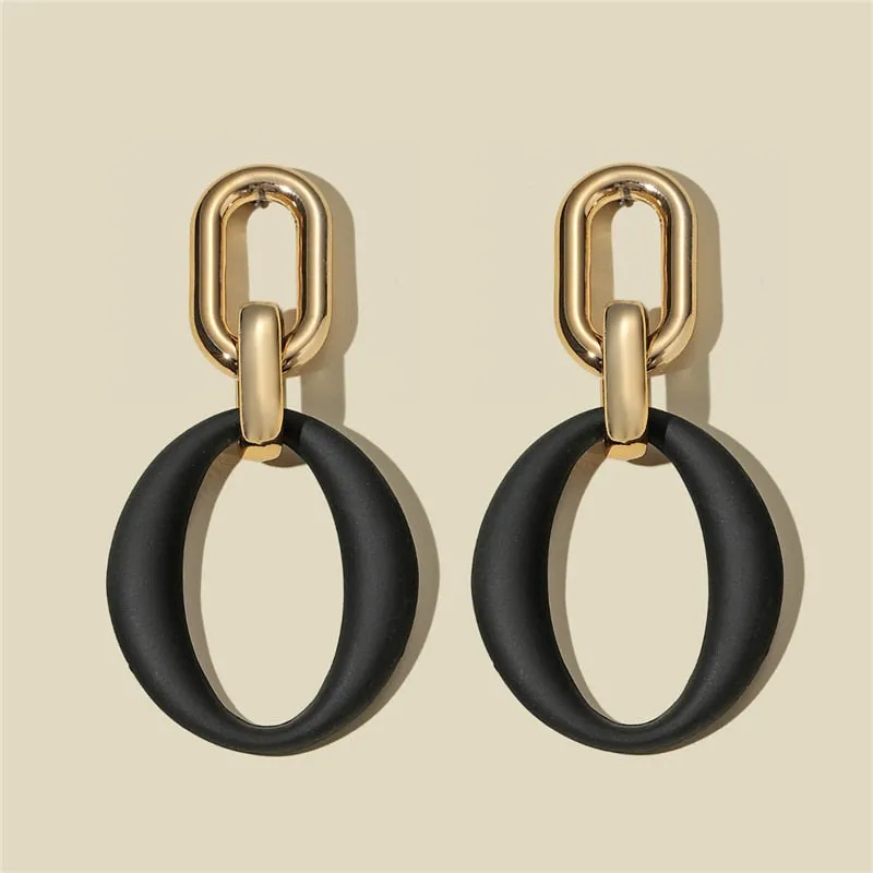 Black Statement Earrings