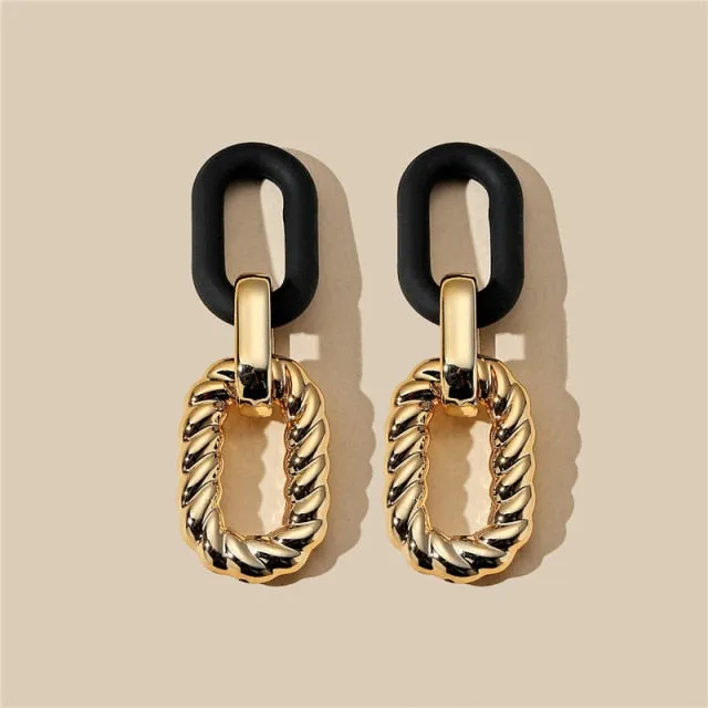Black Statement Earrings