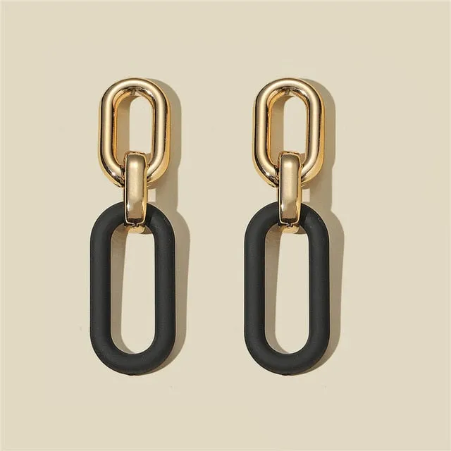 Black Statement Earrings