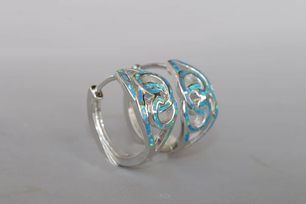 BLUE INFINITY EARRINGS