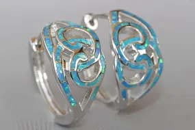 BLUE INFINITY EARRINGS