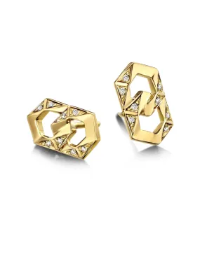 Bond Signature Chain Stud Earrings