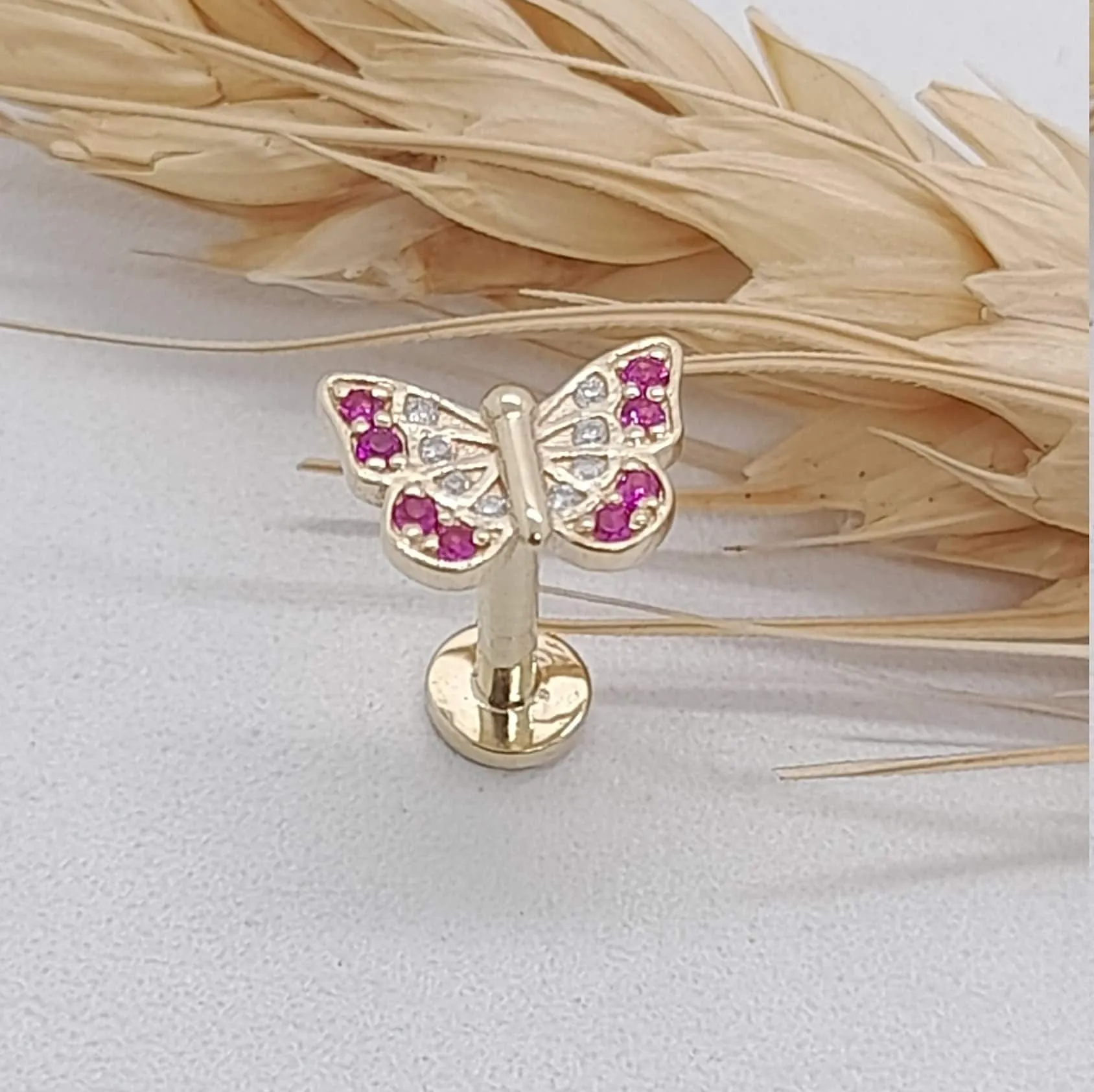 Butterfly Labret Stud