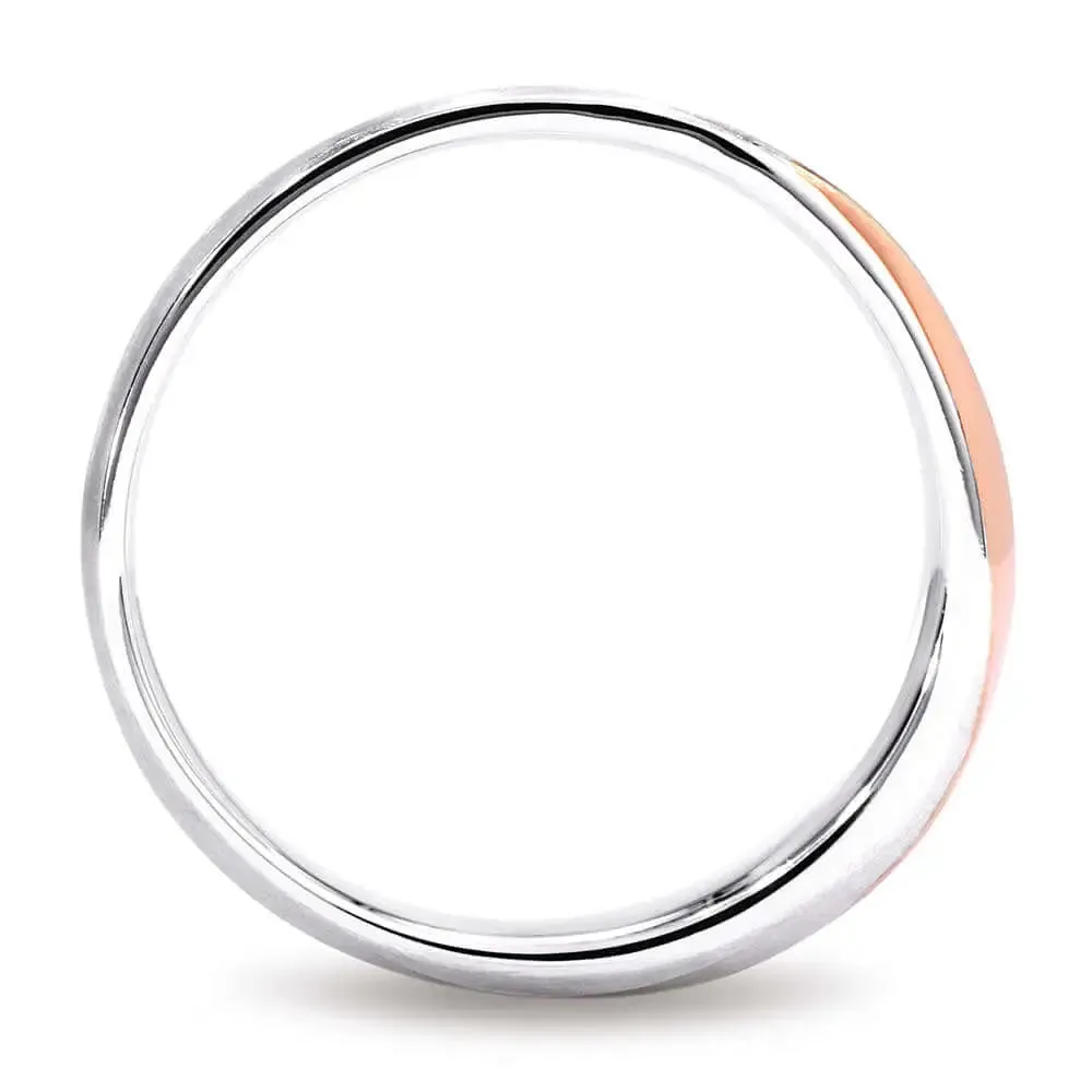 Clodagh 18K Two Tone Gold Matching Wedding Rings