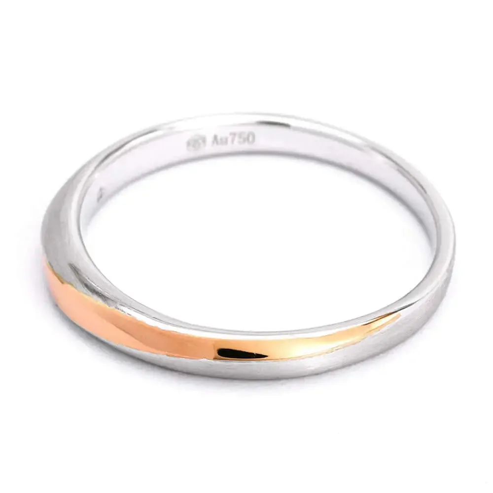 Clodagh 18K Two Tone Gold Matching Wedding Rings