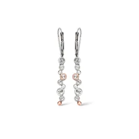 Clogau Celebration White Topaz Drop Earrings In Silver