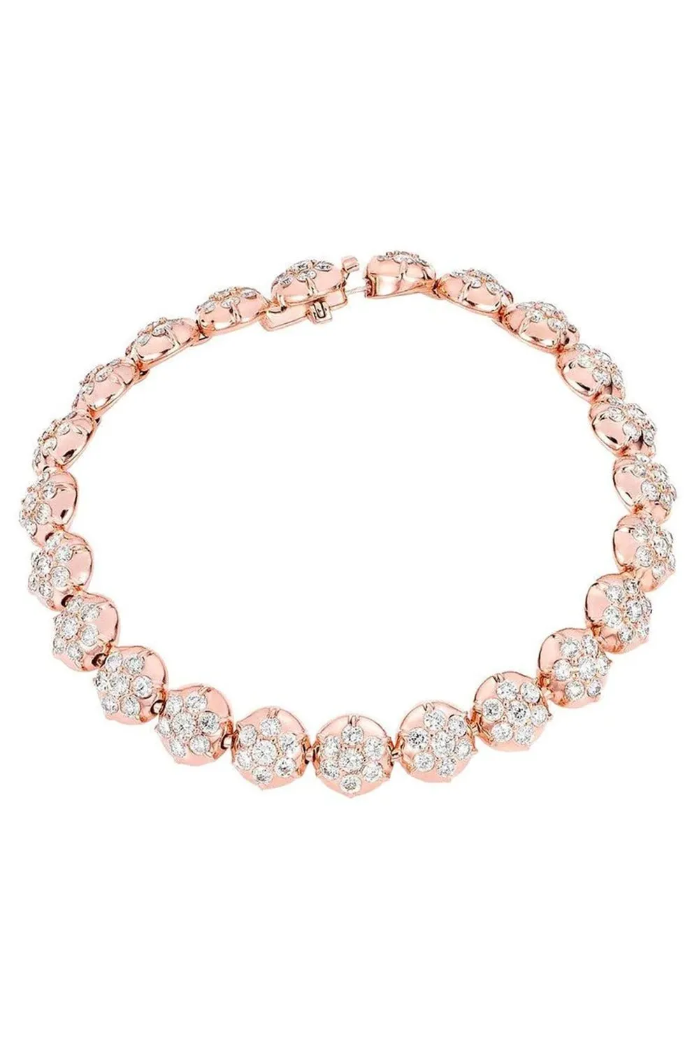 Crown Tennis Bracelet - Rose Gold
