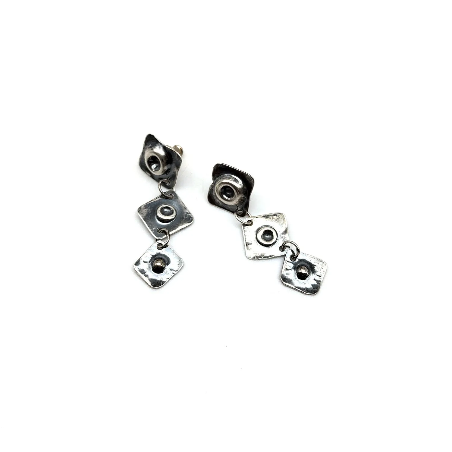 Dangle Stud Silver Earrings