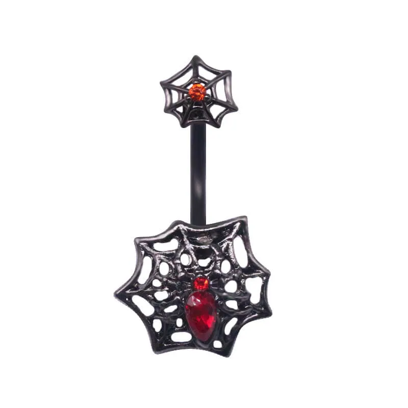 Devil Bat Spider Zinc Alloy Belly Button Ring