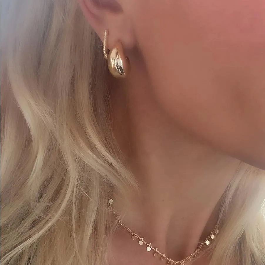Dew Drops Gold Earrings