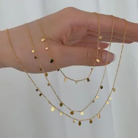 E.B.belle Geometric Gold Chain Choker Necklace for Women