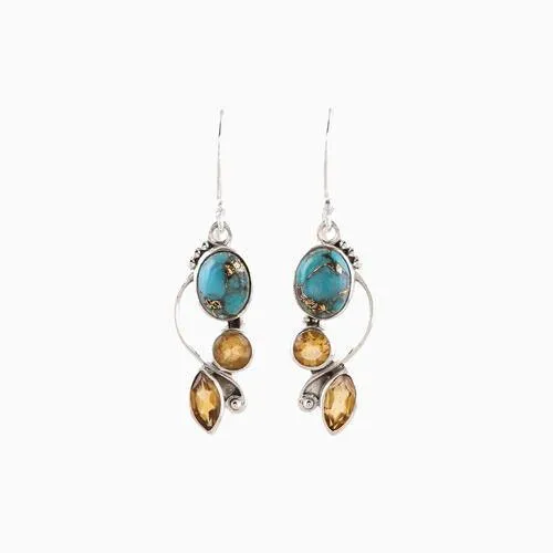 Elegant Geometric Alloy Dangle Earrings for a Stylish Statement
