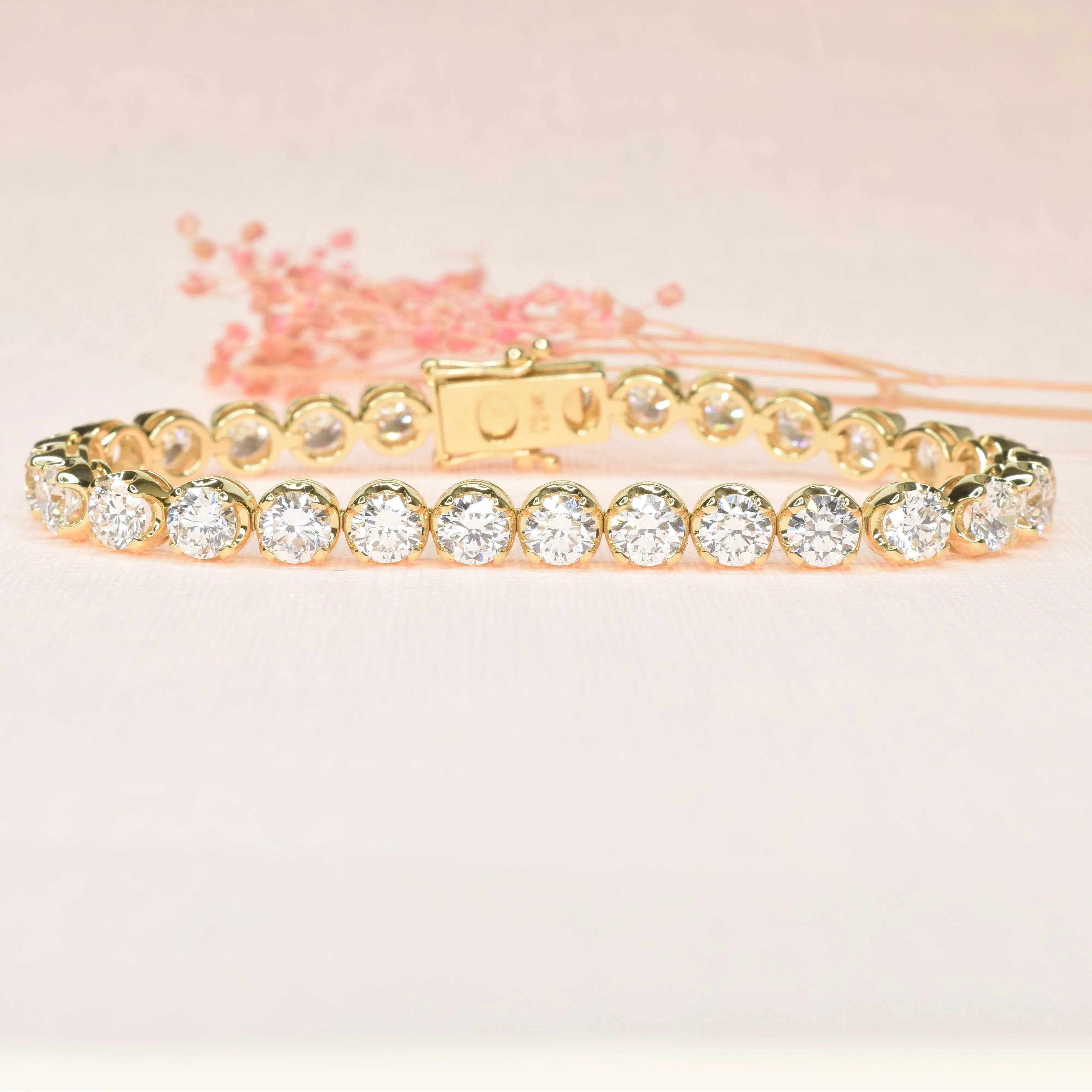 Embrace Lab Grown Tennis Bracelet with 4.4mm Diamonds