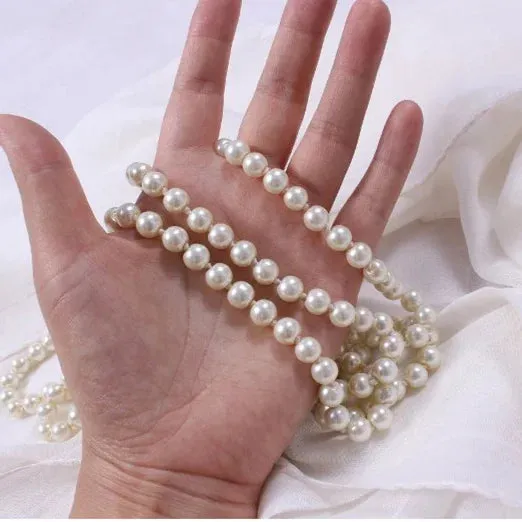 Fashion Pearl Bead Necklace Long Sweater Chain Necklace