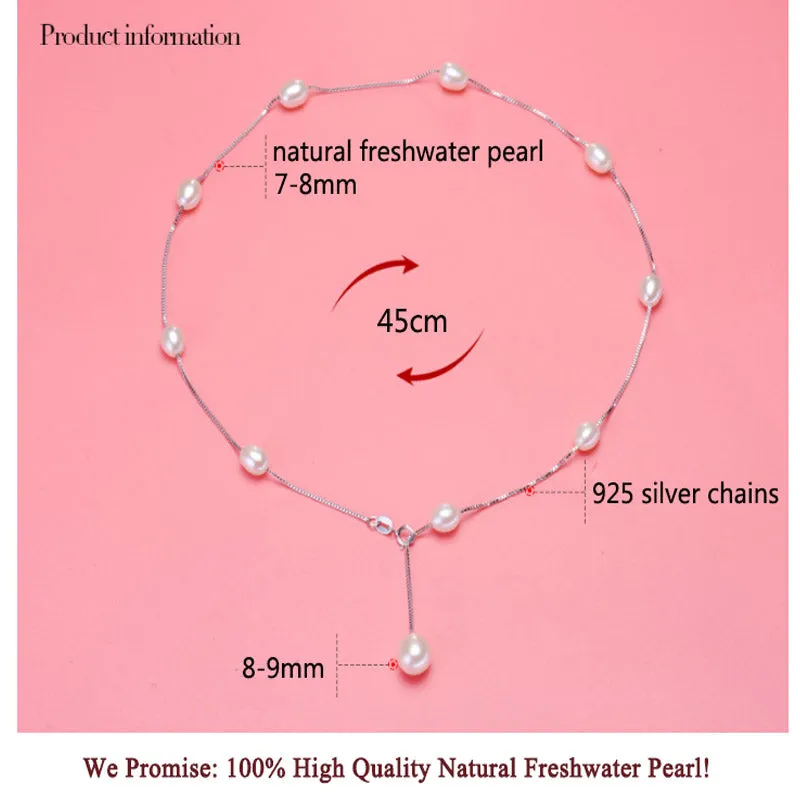 Fashion Pearl Necklace Pearl Jewelry Natural Freshwater Pearl Chokers Necklace
