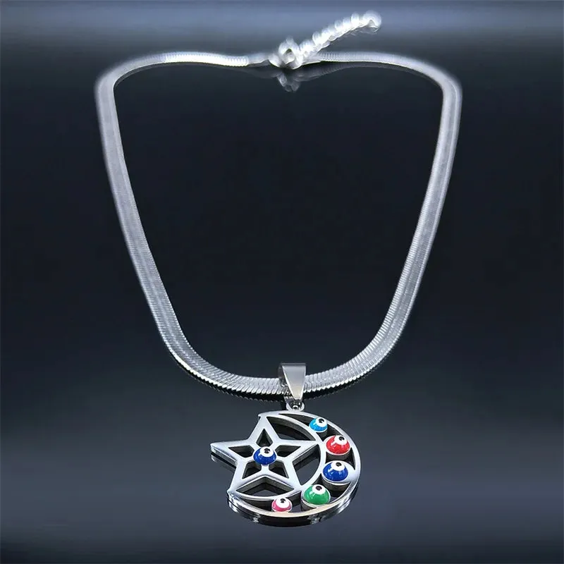 Fashion Stainless Steel Catholic Cross Necklaces Women