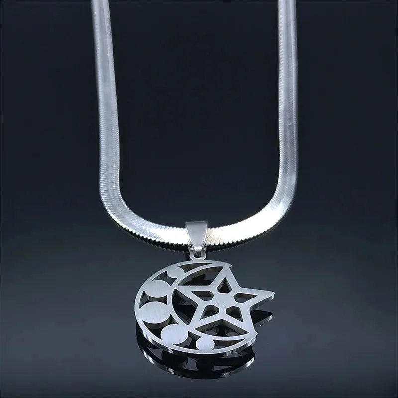 Fashion Stainless Steel Catholic Cross Necklaces Women