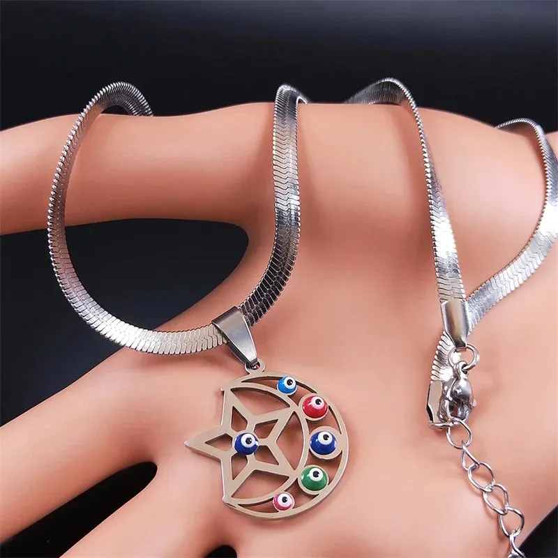 Fashion Stainless Steel Catholic Cross Necklaces Women