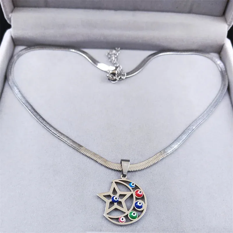 Fashion Stainless Steel Catholic Cross Necklaces Women