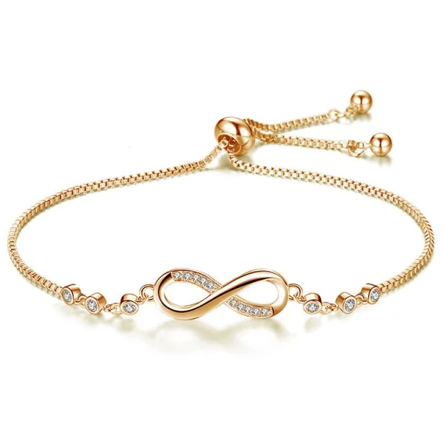 Fashion Stainless Steel Infinity Tennis Bracelets