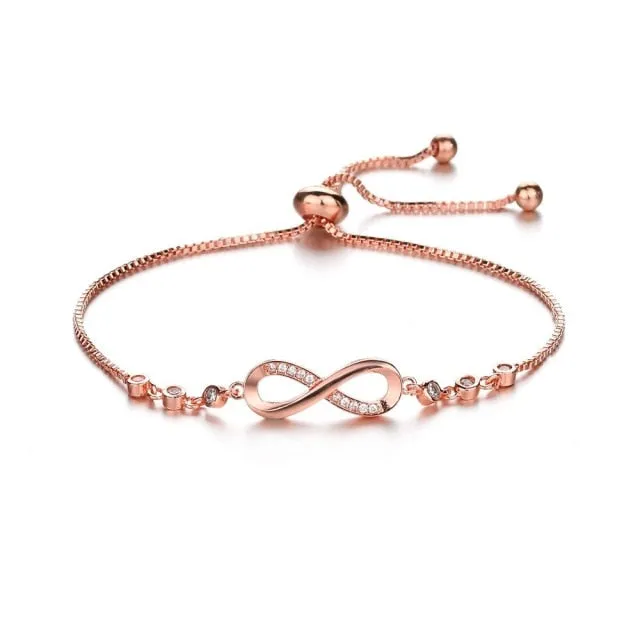 Fashion Stainless Steel Infinity Tennis Bracelets
