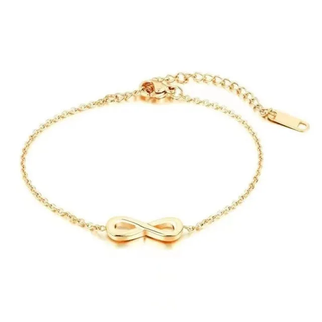 Fashion Stainless Steel Infinity Tennis Bracelets