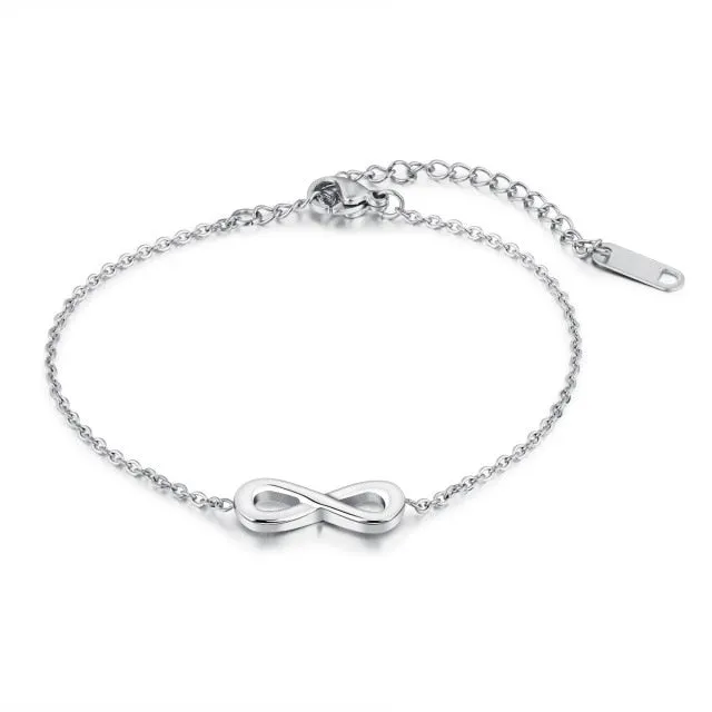 Fashion Stainless Steel Infinity Tennis Bracelets