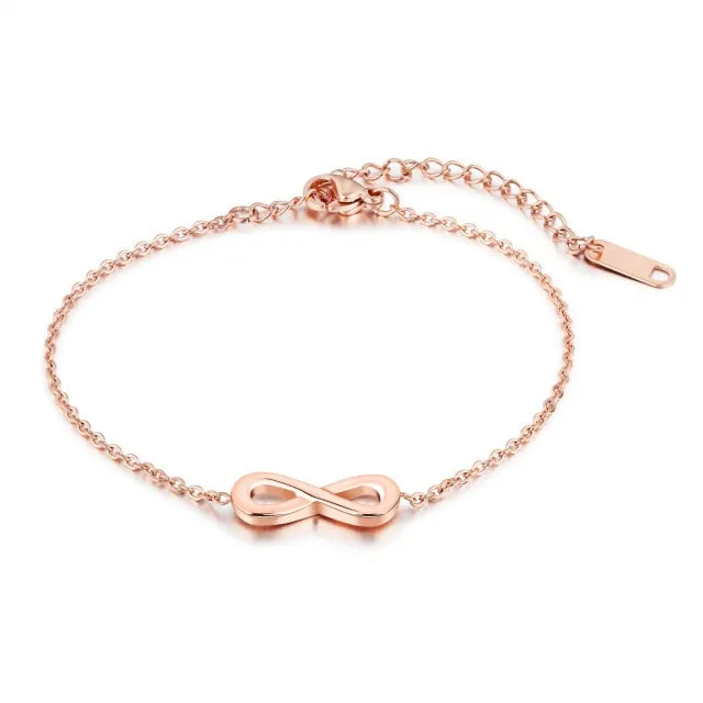 Fashion Stainless Steel Infinity Tennis Bracelets
