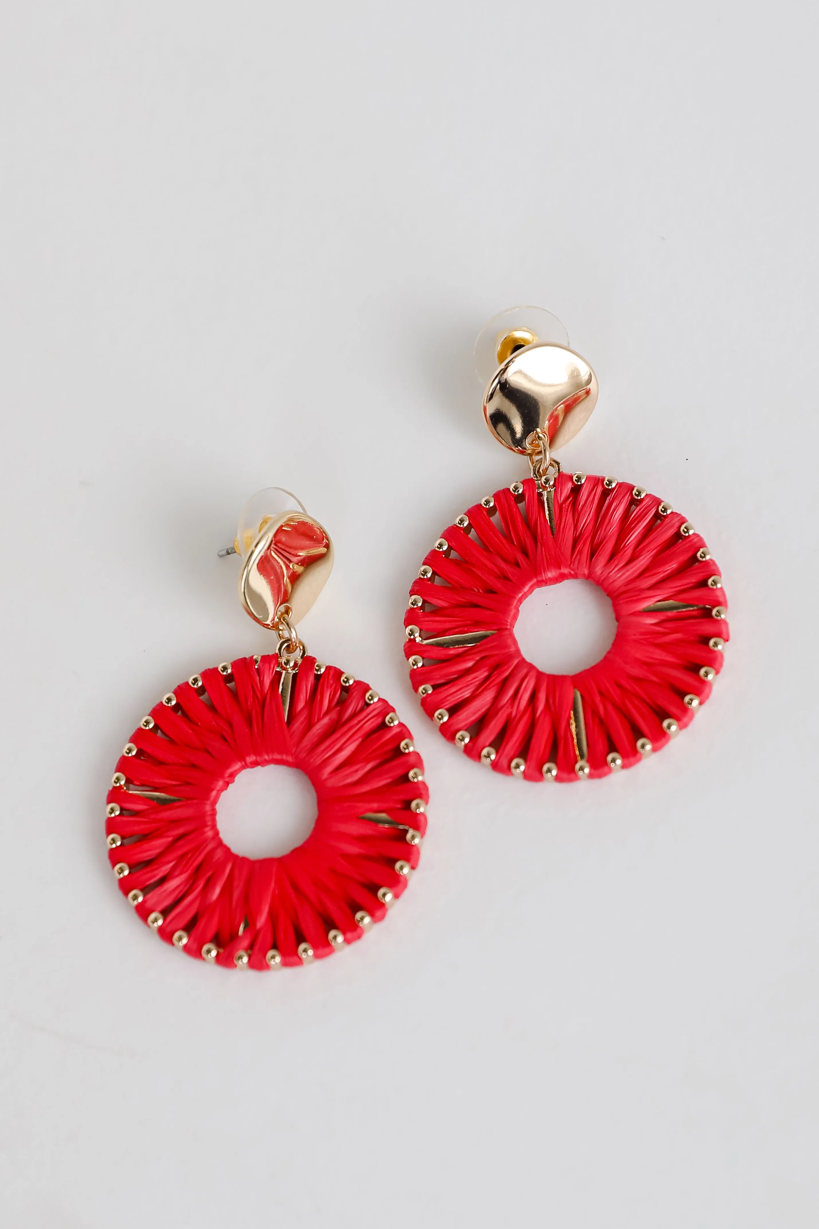 FINAL SALE - Reagan Straw Statement Earrings