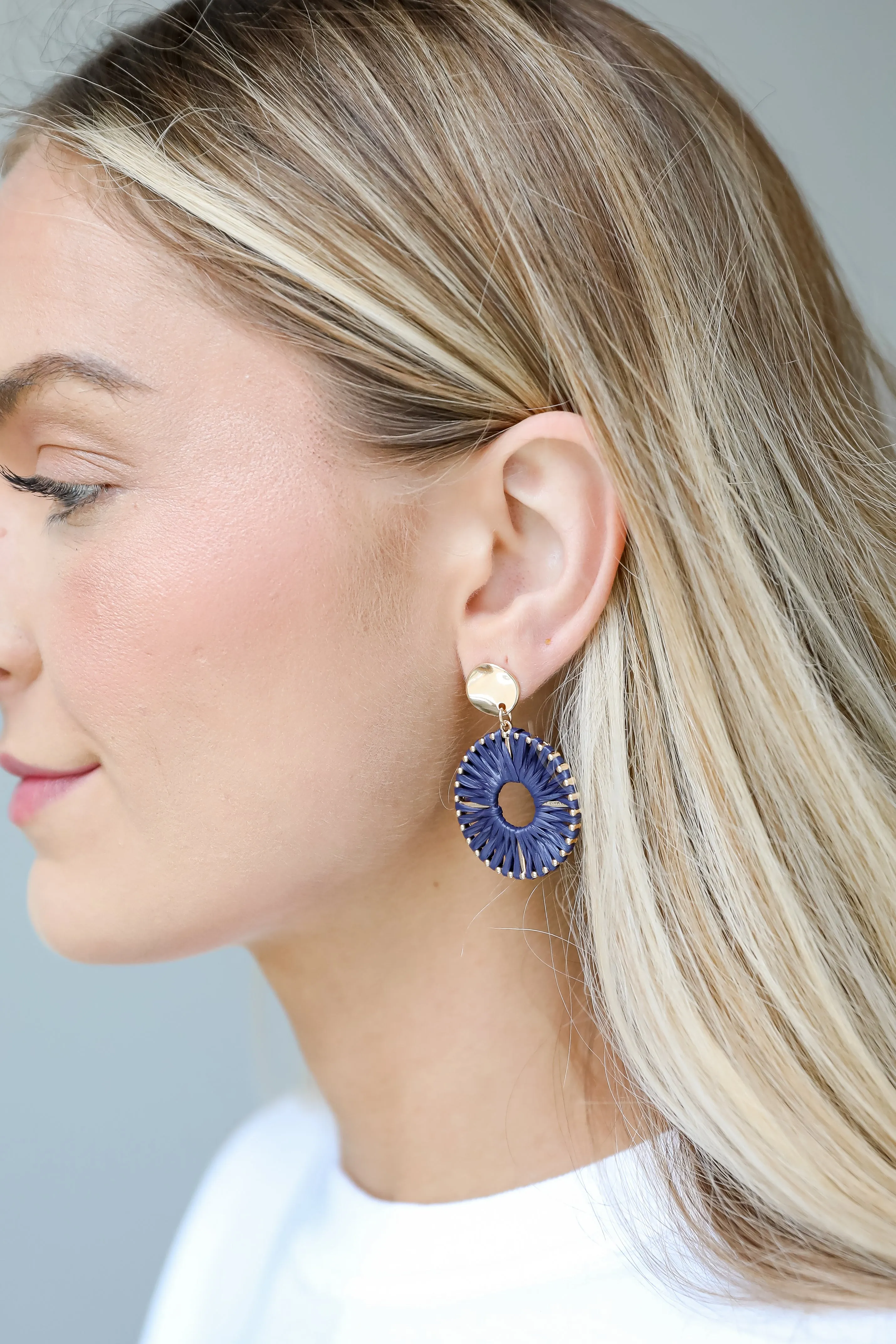 FINAL SALE - Reagan Straw Statement Earrings